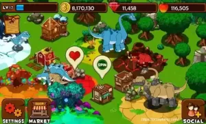 Dino Island Mod APK (Unlimited Money and Gems) 1