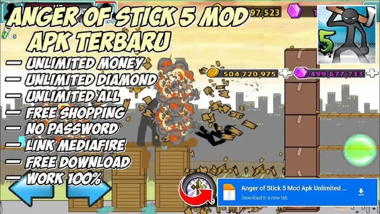 Anger of Stick 5 Zombie MOD APK Unlimited Money